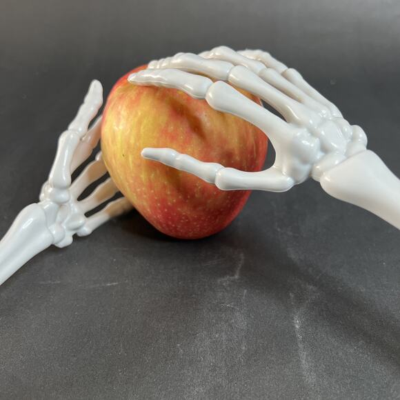 Hand Salad Tongs-13″ Bone Arm Servers, Halloween Kitchen Utensils, Gothic Decor - Picture 1 of 7
